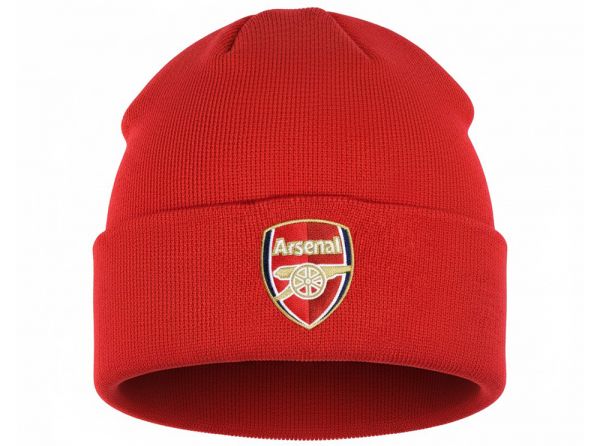 Arsenal Kids Turn Up Cuff Crest Knit Red