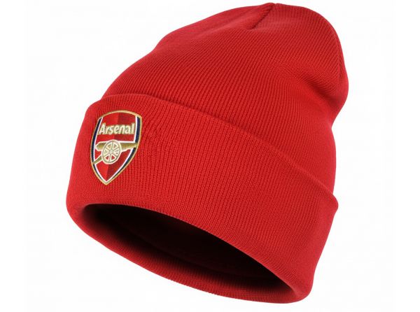 Arsenal Kids Turn Up Cuff Crest Knit Red