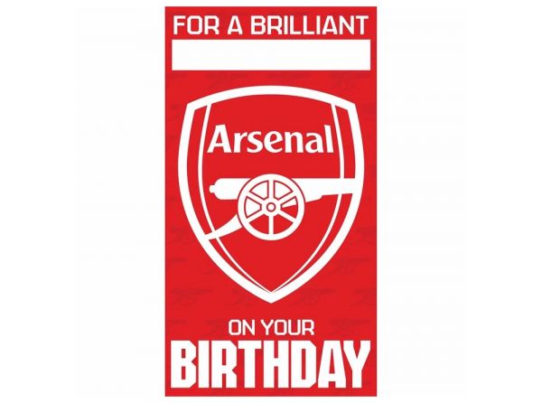 Arsenal For A Brilliant On Your Personalised Birthday Card