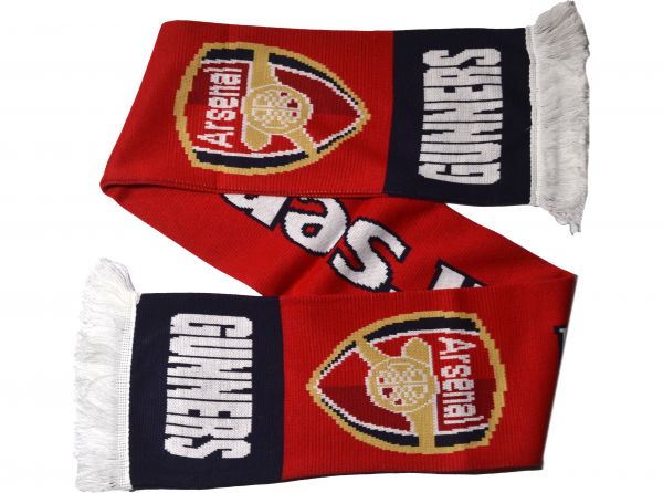Arsenal Gunners Scarf Red Navy White