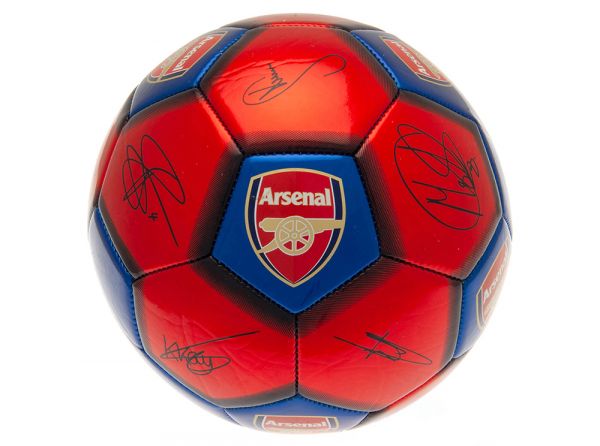 Arsenal (Victory Through Harmony) Signature Ball Size 5 Red Blue