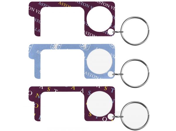 Aston Villa 3 Pack No Touch Keyrings