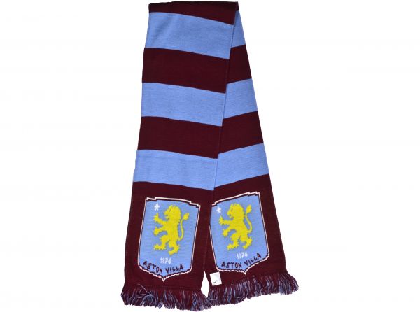 Aston Villa Bar Scarf Sky Claret