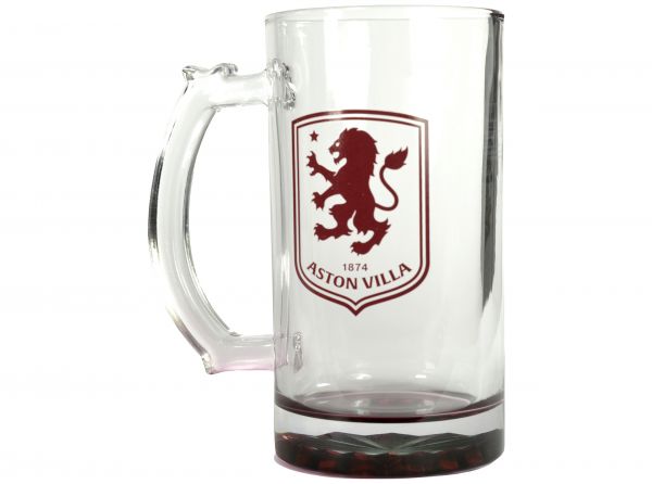 Aston Villa Crest Stein Pint Glass