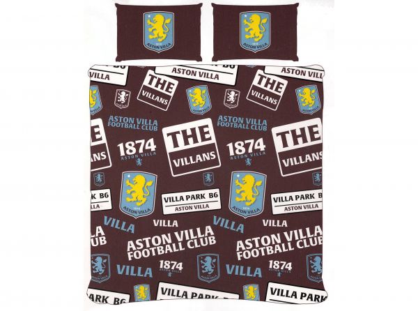 Aston Villa FC Patch Double Duvet-1