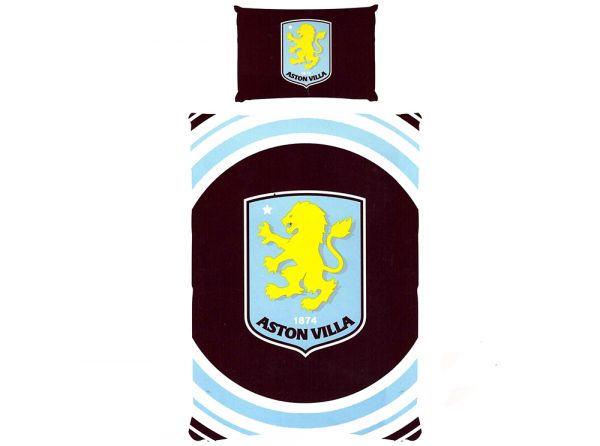 Aston Villa FC Pulse Single Reversible Duvet