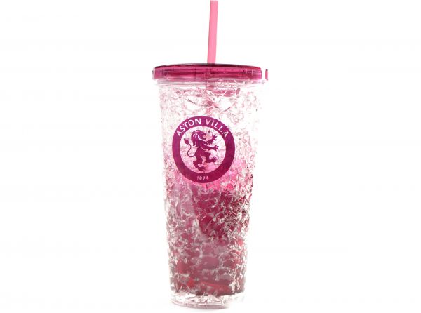 Aston Villa Freezer Cup With Straw-1