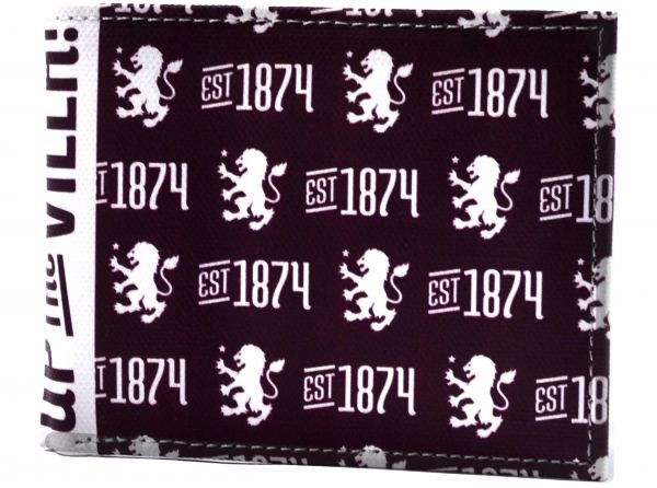 Aston Villa Icon Bifold Canvas Wallet-1