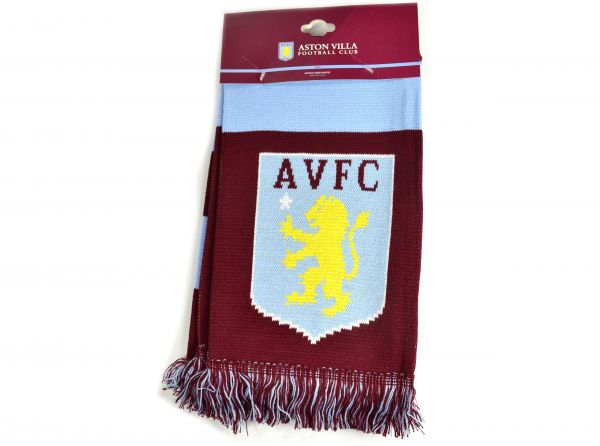 Aston Villa Nero Scarf Classic Crest-3