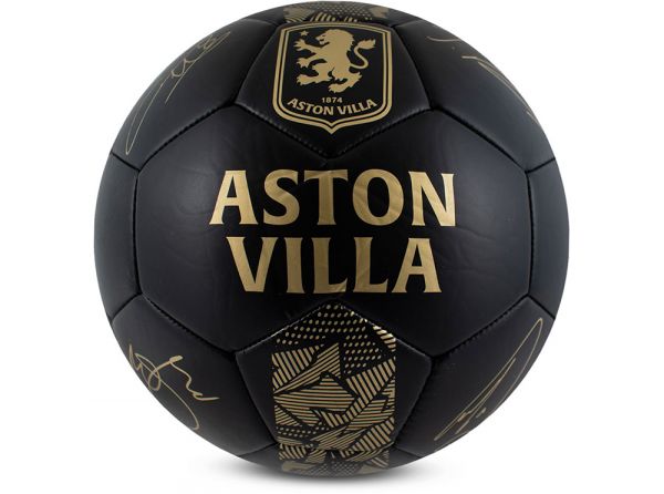 Aston Villa Phantom Black Gold Football Size 5-1