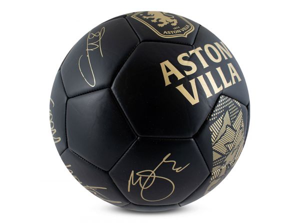 Aston Villa Phantom Black Gold Football Size 5
