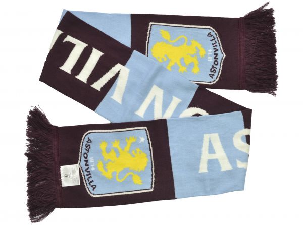 Aston Villa Stripe Scarf Sky Claret-1