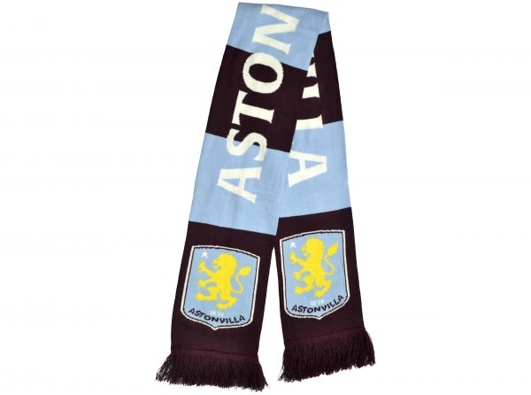 Aston Villa Stripe Scarf Sky Claret-2