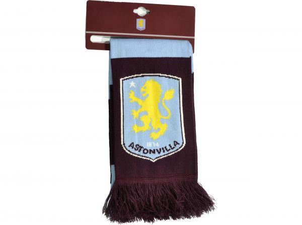 Aston Villa Stripe Scarf Sky Claret-3