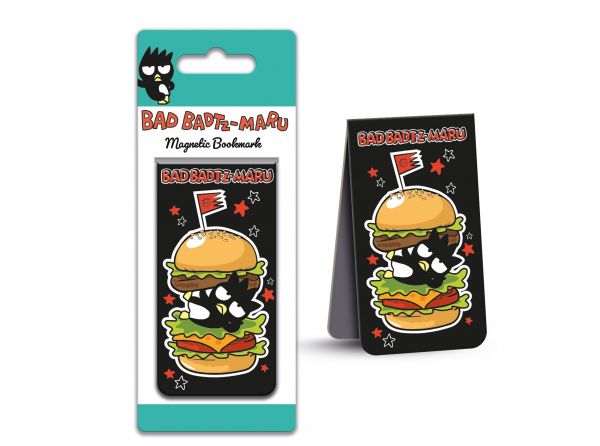 Bad Badtz Maru Burger Magnetic Bookmark - Hello Kitty official licensed merchandise
