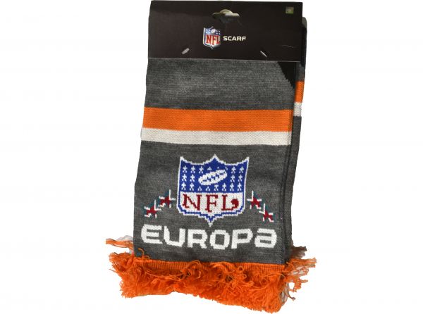 Berlin Thunder ELF Stripe Supporters Scarf Grey Orange Black Teal-3