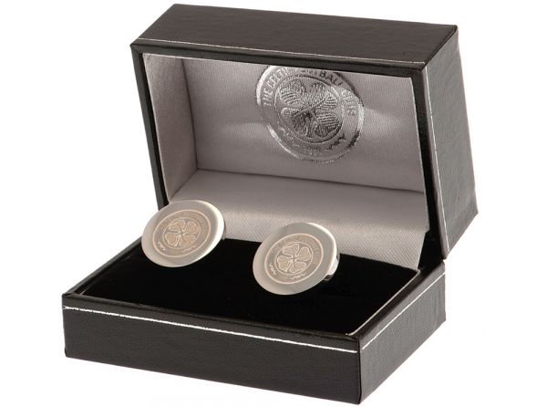Celtic Round Stainless Steel Crest Cufflinks
