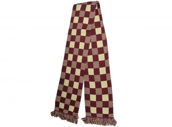Check Fashion Scarf Burgundy