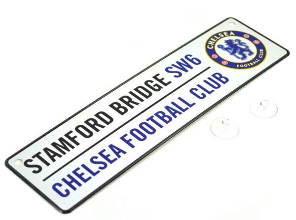 Chelsea FC 3D Embossed Metal Window Street Sign