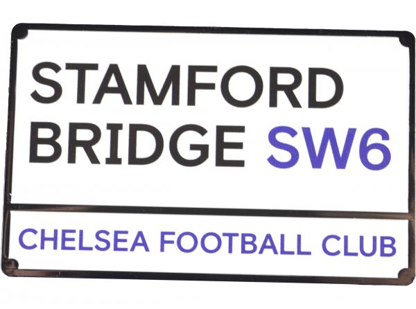 Chelsea Enamel Street Sign Fridge Magnet