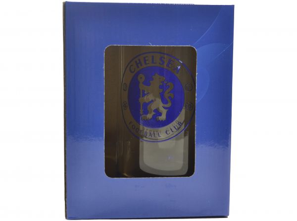 Chelsea FC Crest Stein Pint Glass