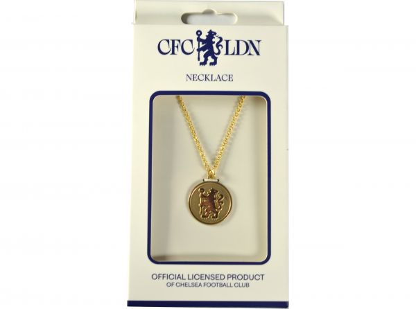 Chelsea Gold Tone Crest Necklace