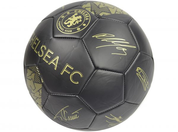 Chelsea Phantom Signature Ball Black Gold Size 5