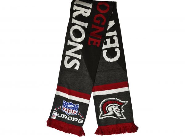 Cologne Centurions ELF Stripe Supporters Scarf Black Grey Red White