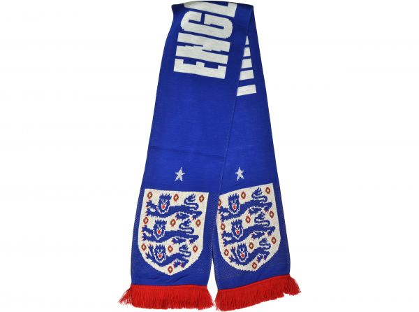 England FA Three Lions Jacquard Knit Scarf Royal