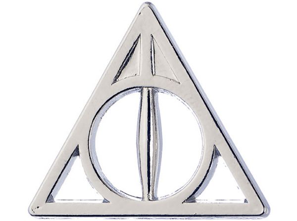 Harry Potter Deathly Hallows Pin Badge – official Wizarding World merchandise photo (1 of 3)