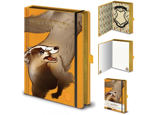 Harry Potter Intricate Houses Hufflepuff Premium A5 Notebook – official Wizarding World merchandise photo