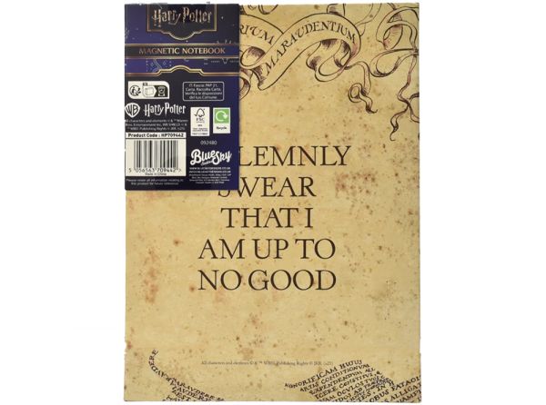 Harry Potter Marauders Map A5 Magnetic Notebook – official Wizarding World merchandise photo (2 of 4)