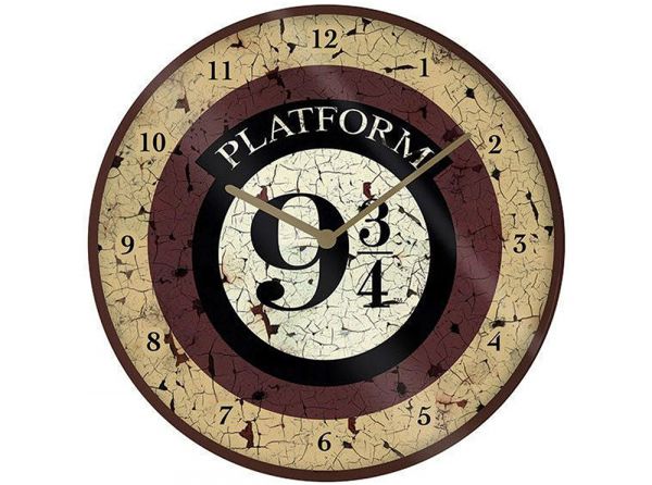 Harry Potter Platform Nine and Three Quarters Wall Clock – official Wizarding World merchandise photo (1 of 2)