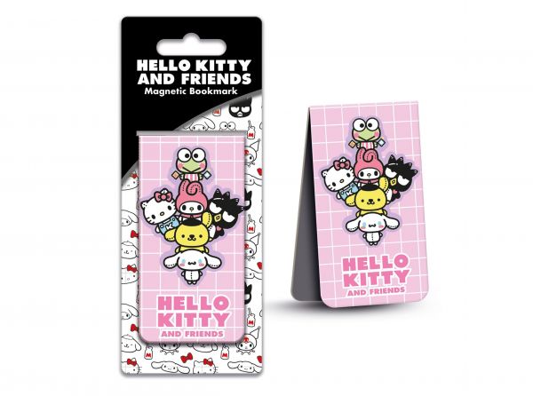 Hello Kitty and Friends Pink Magnetic Bookmark - Hello Kitty official licensed merchandise