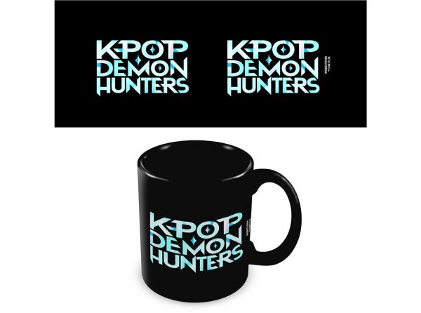 K Pop Demon Hunters K Pop Logo Black Pod Mug - K Pop Demon Hunters official licensed merchandise
