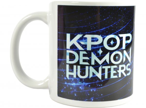 K Pop Demon Hunters K Pop Logo White Pod Mug - K Pop Demon Hunters official licensed merchandise