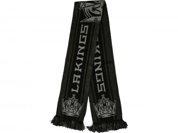 LA Kings Big Logo NHL Scarf Grey Black Grey