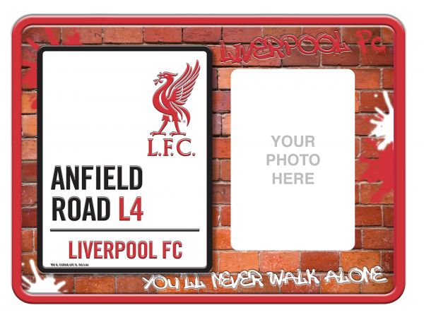 Liverpool FC Embossed Metal No 1 Fan Photo Frame