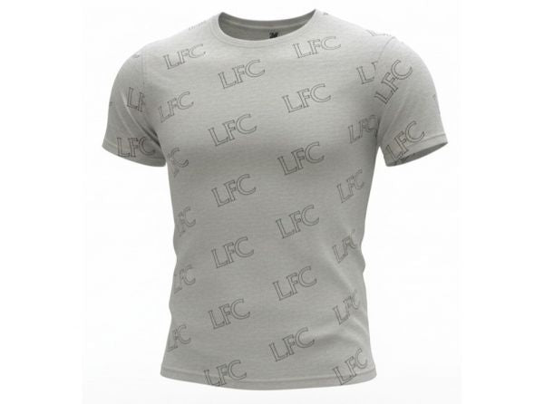 Liverpool T-Shirt Grey Multi Logo LIV1CC16