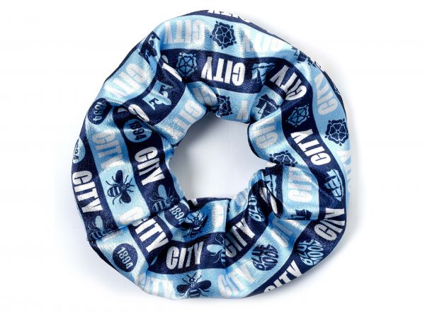 Man City Crest and Cannon Hair Scrunchie