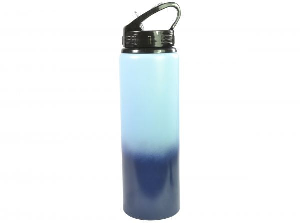 Man City Fade Aluminium Water Bottle White Print 750ml