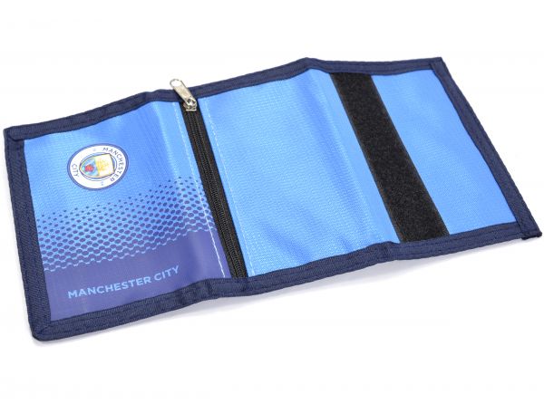 Manchester City FC Tri-Fold Wallet Fade Design Navy / Sky Blue