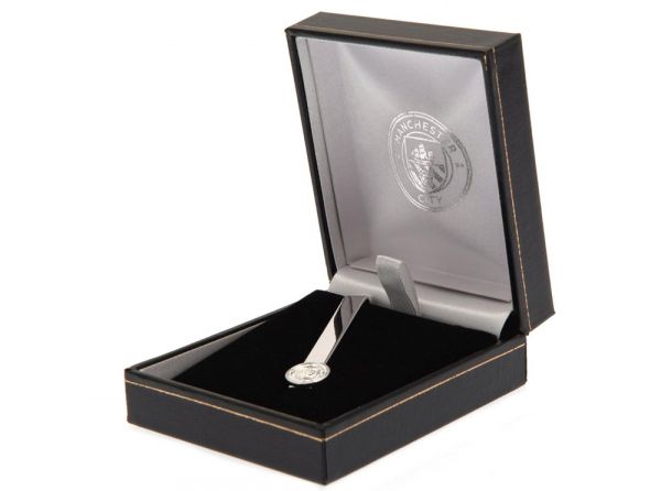 Man City FC Silver Plated Tie Slide