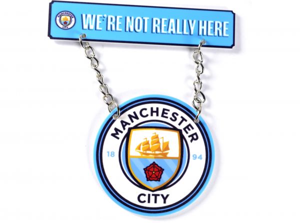 Man City Hanging Street Sign Magnet (We're not really here)