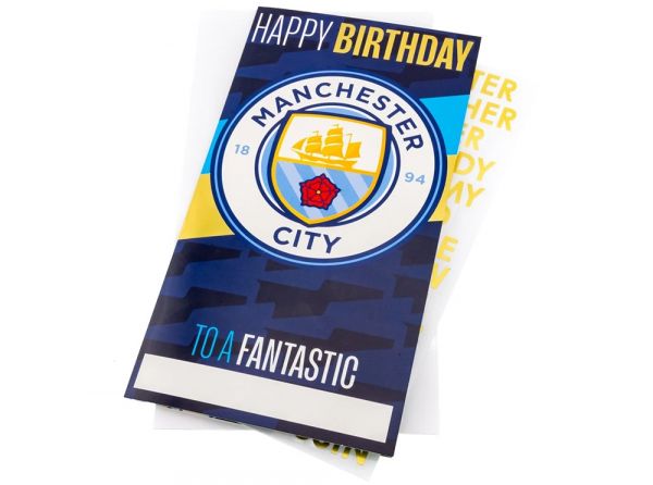 Man City Happy Birthday To A Fantastic Personalised Birthday Card