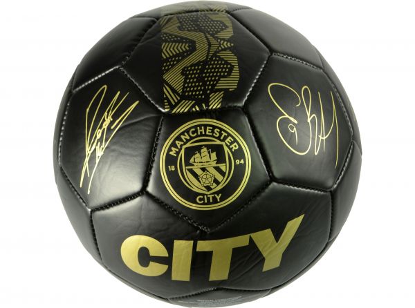 Man City Phantom Signature Ball Black Gold Size 5