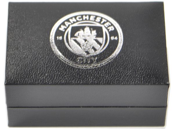 Man City Round Stainless Steel Cufflinks
