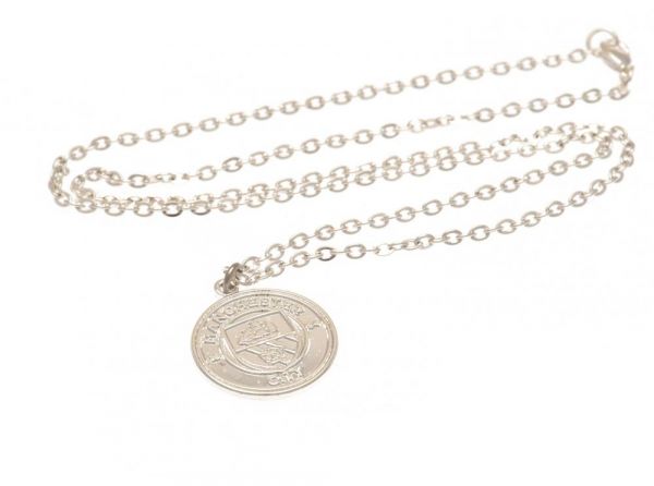 Man City Silver Plated Pendant and Chain