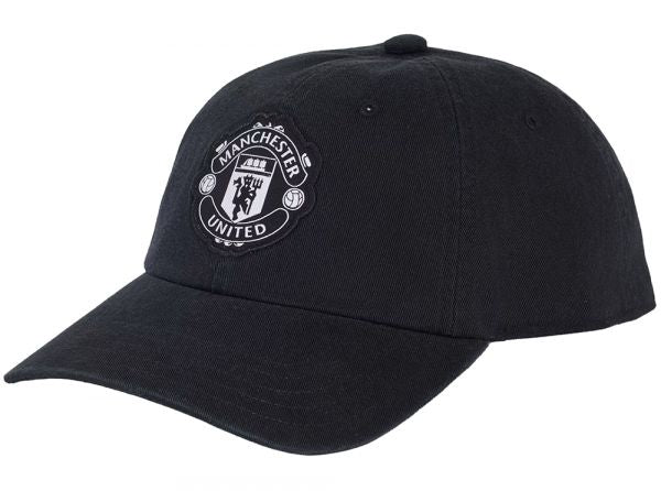 Man UTD Adidas Dad Cap Black White