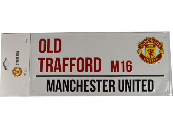 Manchester United FC Metal Light Street Sign